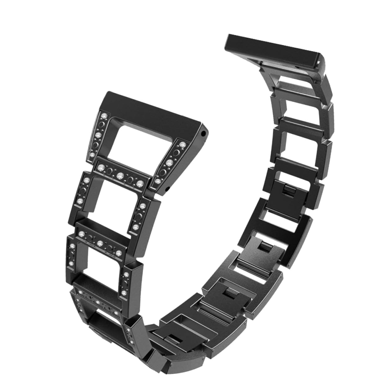 HEMOTON 2 Pièces Bracelet De Montre En Acier Inoxydable Bracelet De Montre- De Remplacement En Acier Inoxydable Trapézoïdal Lite