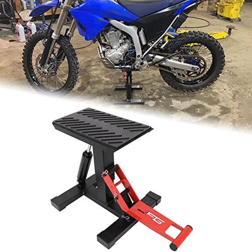 Dirt Bike Stand Motorcycle Jack Lift Stand Table Adjustable Height Lifting Rack Lift Hoist Table Dirt Bike Accessories