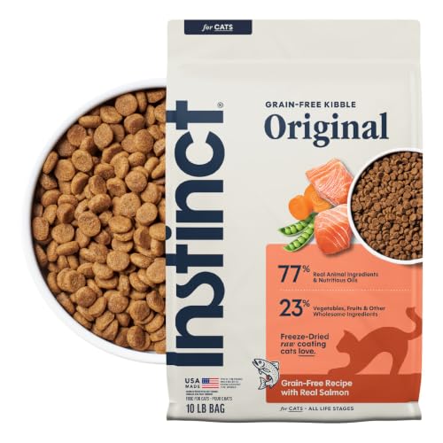 Image of Instinct Original Dry Cat Food, Raw Coated Kibble, Real Salmon, 10 lb. Bag