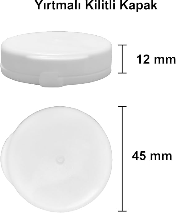 200 ml Şeffaf Şişe Süt, Ayran, Su, Limonata, Meşrubat Şişesi 200 Cc Yırtmalı Kapaklı Cam Şişe 6 Adet (6, Beyaz Kilitli Kapak, 200)