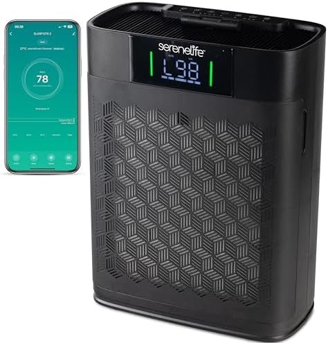 Serenelife Purificateur d’Air HEPA Intelligent – Jusqu’à 100 m², ...