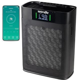 SereneLife Purificatore d'Aria HEPA per Casa, WiFi & App, Silenzioso, Camere fino a 100 m², Rimuove Polvere, Peli Animali e Odori, Air Purifier, Ideale per Allergie