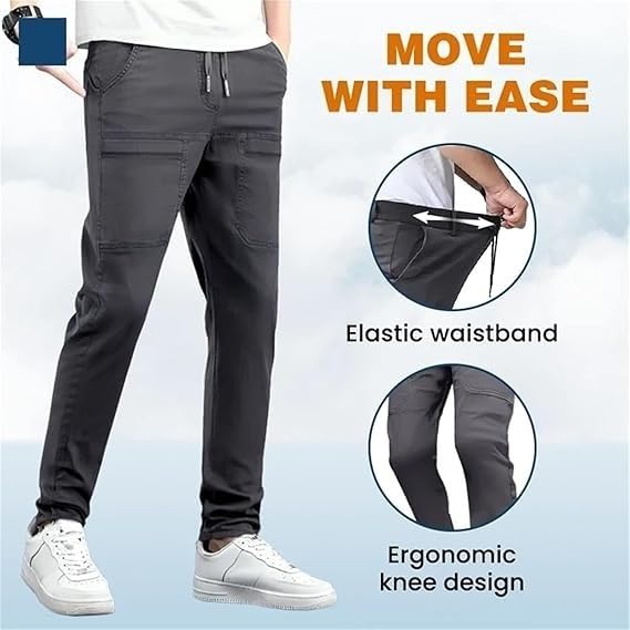 Pantalon cargo multipoche extensible et robuste pour homme actif en L - 3