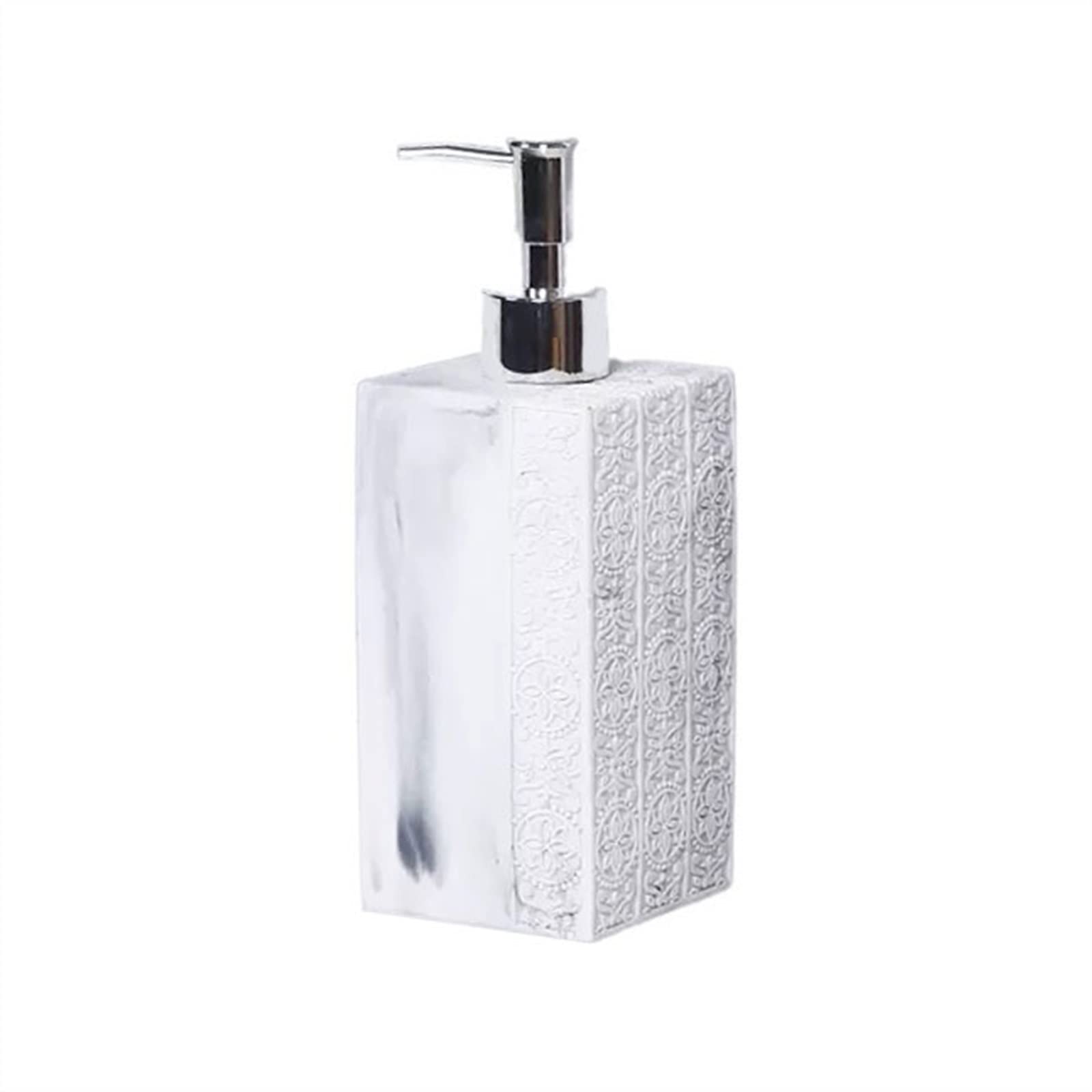 Dispenser di Sapone per Bagno, Hotel, Tipo a Pressione, flacone per Gel Doccia, Shampoo, Resina, lozione di Alta qualità, Sub-Cucina (Colore: Bianco, Misura 2)