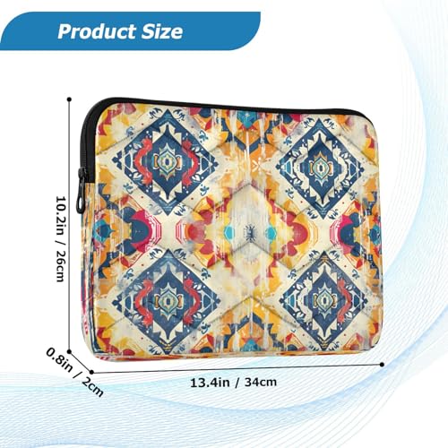 Funda para portátil 13-14 pulgadas impermeable con patrón étnico miniatura 3