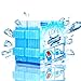 OICEPACK Ice Packs For Lunch Box (set of 10) Blue,Coolers Reusable Ice Pack,Freezer Ice Packs For Coolers,Small Ice Pack Long Lasting,Stay Cool Camping Cooler Ice Pack