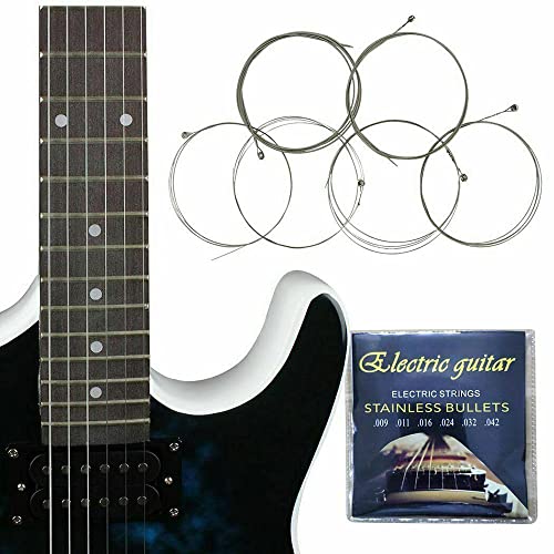 SHUIYUE Jeu de Cordes de Guitare électrique 1-6 Cordes Accessoires de Remplacement de Guitare en Fil d’acier,Acier 1-6… - Les Beatles, Paul McCartney, John Lennon, RIngo Starr, George Harrison SHUIYUE Jeu de Cordes de Guitare électrique 1-6 Cordes Accessoires de Remplacement de Guitare en Fil d'acier,Acier 1-6… – Image 7