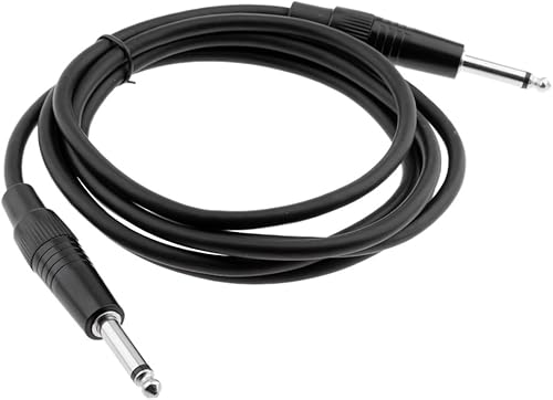 perfk 6 35 1 4  Zoll Stecker Auf Stecker Audio instrumentenkabel Schwarz meter