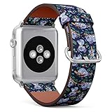 Compatible with Small Apple Watch 38mm, 40mm, 41mm (All Series) Leather Watch Wrist Band Strap...