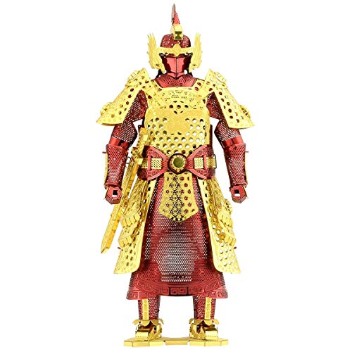Fascinations Metal Earth 3D Metal Model Kits Armor Set of 4 - European Knight - Horse - Japanese Toyotomi - Chinese Ming