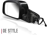 Vista 2 de DNA Motoring OEM-MR-CH1320413 Espejo retrovisor de puerta lateral izquierdo con señal de giro y vidrio asférico compatible con Grand Cherokee