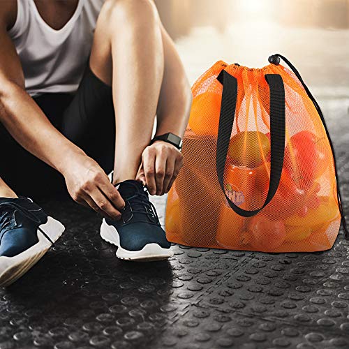 Image of 4Pieces Cute Mesh Pool Tote Bags,Mesh Beach Bags With Drawsting For Swim,Travel,Party, Color1, One Size