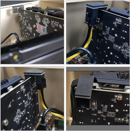 YAODHAOD Adaptador de energía en U 8 Pin Ángulo 180° Pack 2 miniatura 2