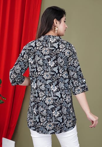 Image of FebQ Printed Shirt Style Top for Women