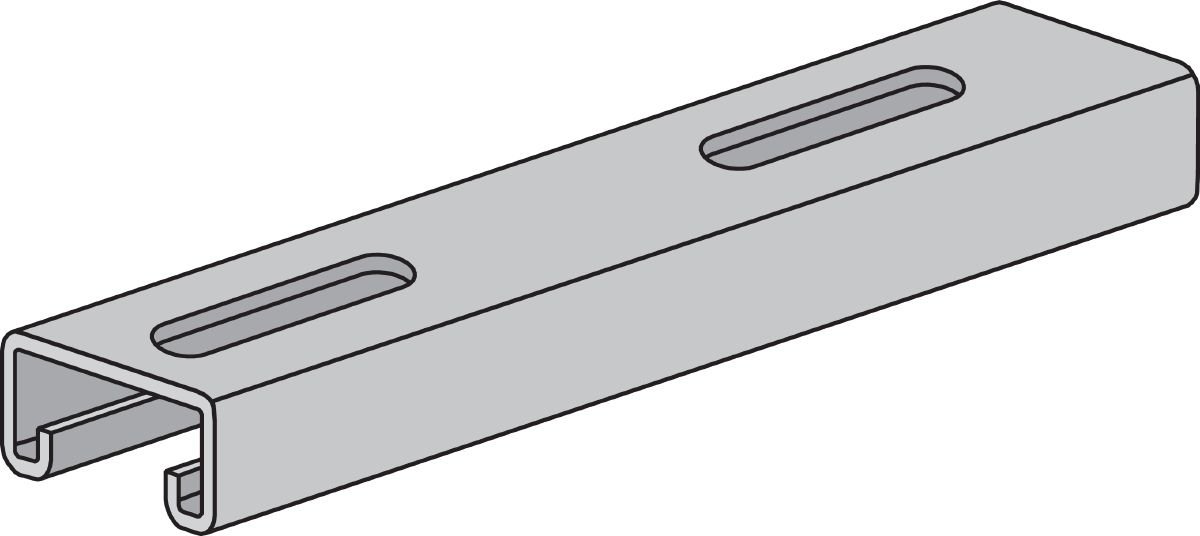 Hilti 3453064Strut HS-13/16-12 ga PGS Solid 10' 50 pk