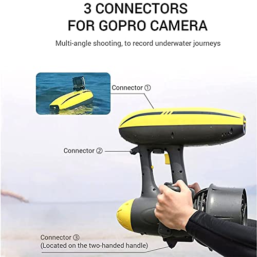 Lxwyq Onderwater Sea Scooter voor zowel volwassenen als kinderen, 600W Onderwater Scooter Jet 50 Meter Duikuitrusting voor Scuba Duiken Snorkelen Avonturen Zwembad Gear - Image 4