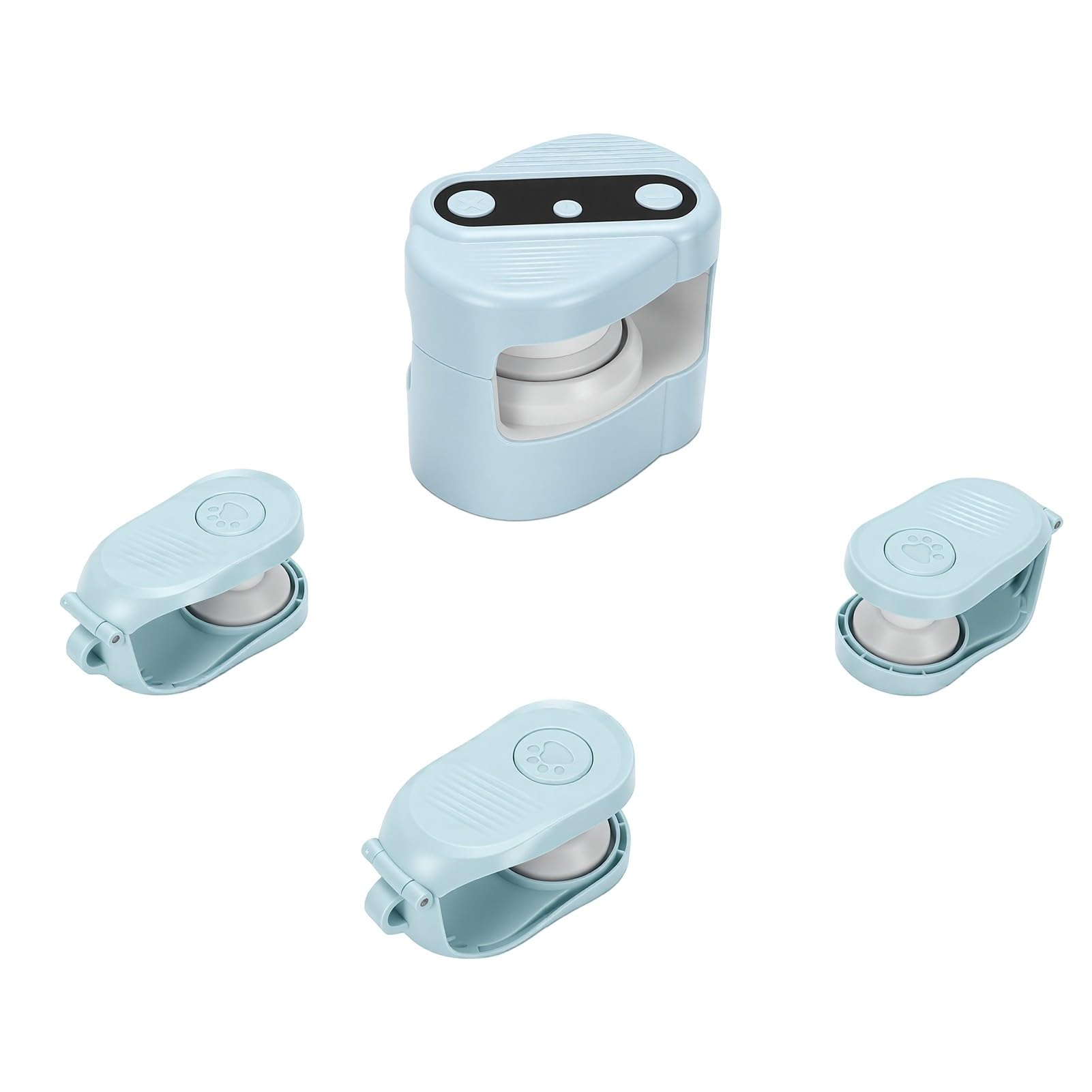 Juguete Interactivo para Gatos con Control Remoto, con Chirridos de Pájaros Realistas, Oruga Móvil para Gatos para Estimular los Instintos Naturales (Blue)