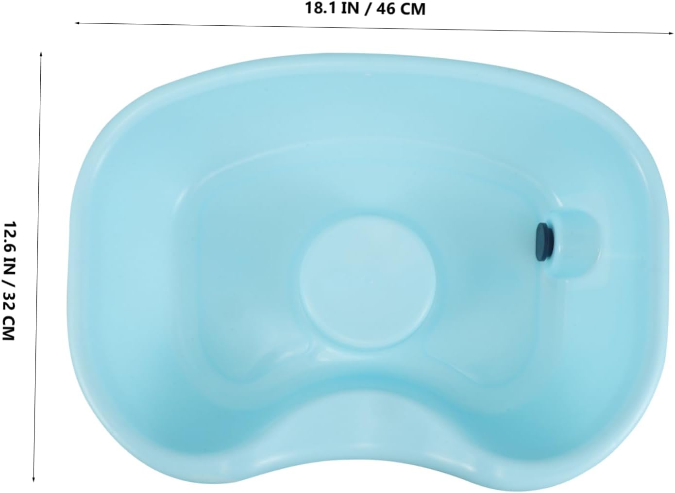 NOLITOY Elderly Bedridden Patients Hair Washing Basin Portable Sink for Bed Bedside Shampoo Bowl Support Supplies