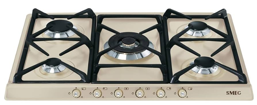 Smeg SR775PO piano cottura Crema Incasso Gas : Amazon.it: Grandi  elettrodomestici