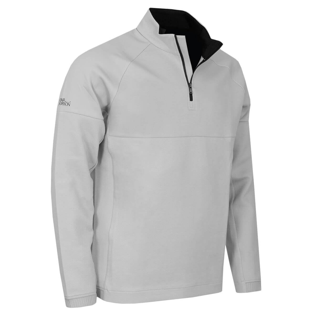 Oscar Jacobson Mens Lockhart Sweater - Lunar Grey - S
