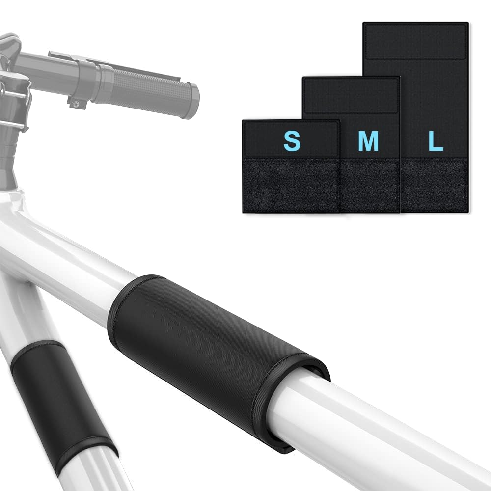 BNGXR Bicycle Frame Protector, Set of 3 for Bicycle Frame Protection, Premium Neoprene Protective Cover for Bicycle Carrier, Transport Protection, Carbon Frame Protection, Bicycle Accessories