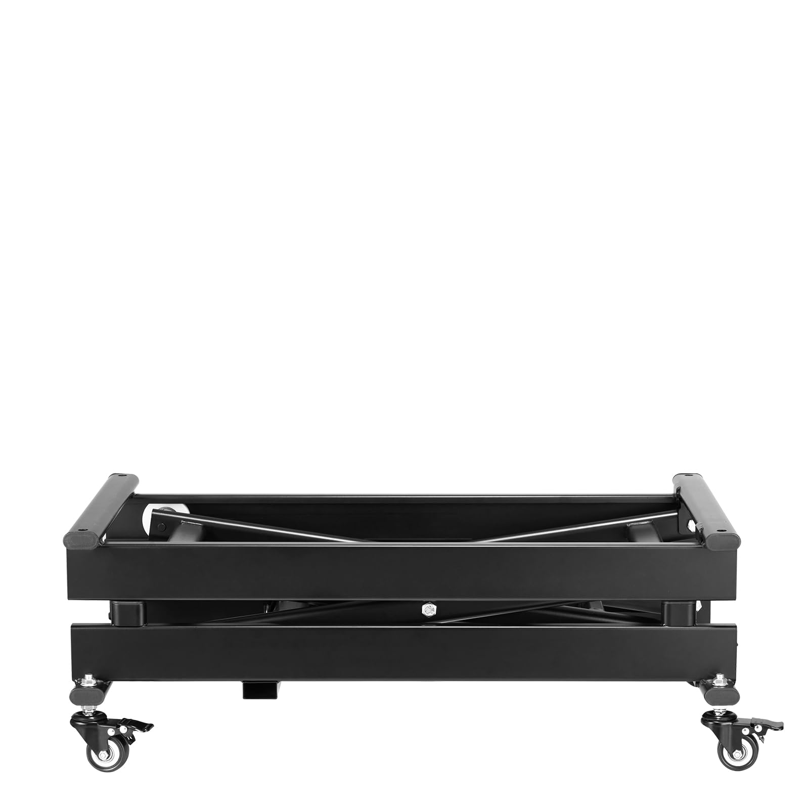 VEVOR Mesa Elevadora Eléctrica de Tijera Simple con Capacidad para 150 kg, Altura de Elevación de 200-710 mm, Mesa Elevadora de Café con 4 ruedas, para Manipulación y Transporte de Materiales, Negro