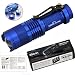 Produktbild Sidiou Group Mini-LED-Taschenlampe 300lm 7W CREE Q5 LED Taschenlampe Einstellbarer Fokus Zoom Blitz-Licht-Lampe (K1-Blue)