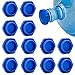 Volkmi Lot de 12 bouchons de bouteille d'eau de 12 litres, réutilisables en silicone souple, anti-déversement, bouchons de rechange en silicone anti-fuite pour bouteilles d'eau de 55 mm