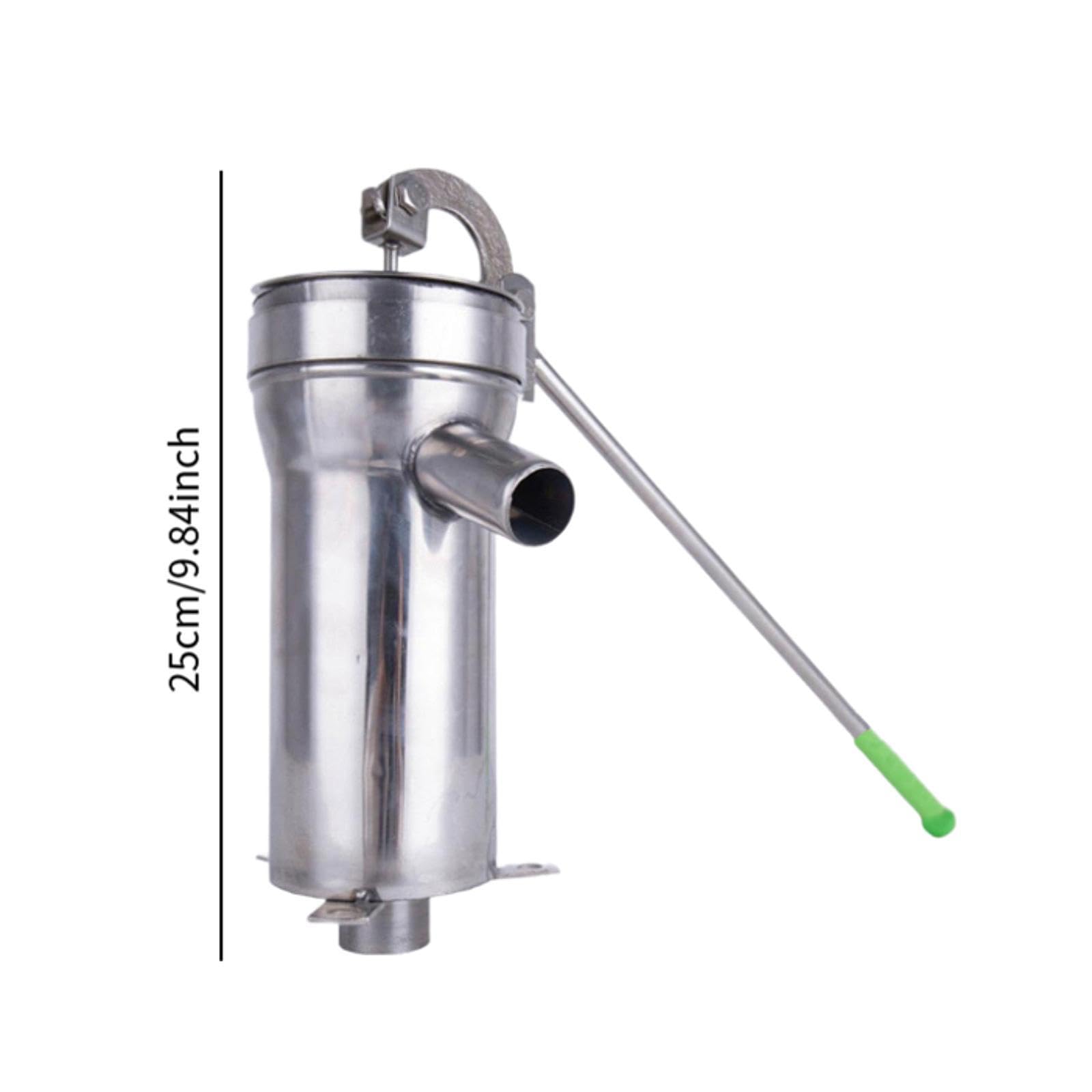 Pompe à Eau Manuelle pour Puits, Puits Manuel Pompe En Acier Inoxydable pour 10m de Puits de Profondeur Pompe D'aspiration avec Poignée Ergonomique Les étangs En Eau, pour Extérieur, Maison, Jardin