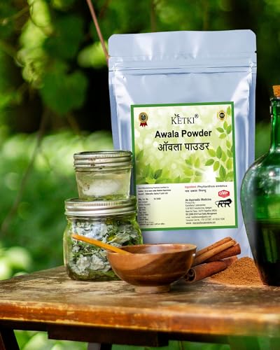 Image of Ketki Awala Powder | Phyllanthus Emblica | Indian Gooseberry Powder | Chemical Free | 100% Natural & Shade-Dried | 100g, Pack of 1 | For Hair Masks, Skin Care