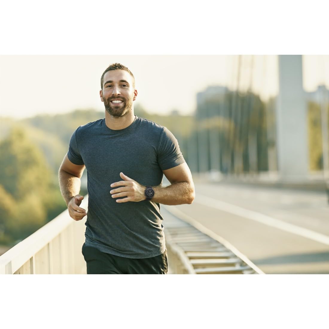Hama Smartwatch GPS (zegarek inteligentny, smart, LCD, Bluetooth, wodoodporny, pulsoksymetr, powiadomienia, silikonowy pasek, sportowy, fitness) czarny