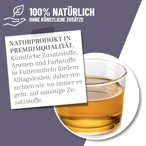 ReaVET Schwarzkümmelöl für Hunde & Pferde 500ml, Kaltgepresst aus echter Schwarzkümmelsaat Nigella Sativa, Reines Schwarzkümmel Öl zur Fellpflege & Fütterung mit Omega-6 & Omega-9