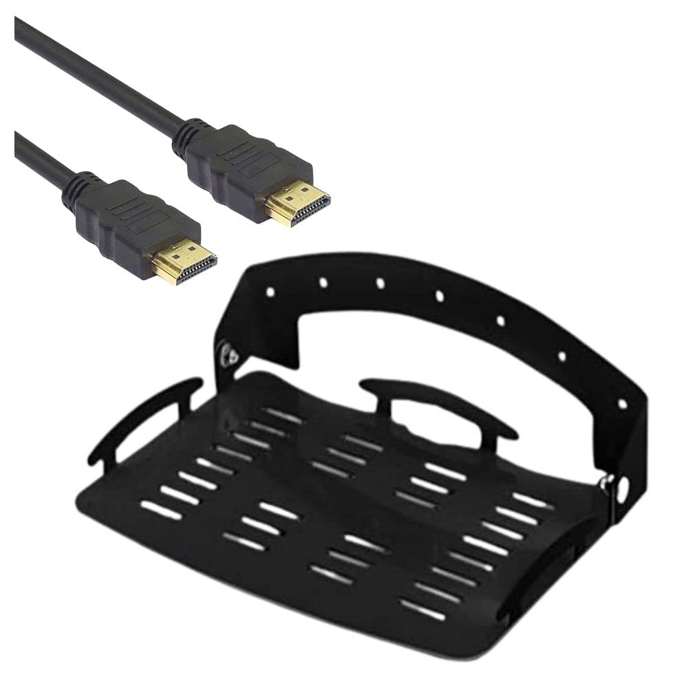 Gadget Wagon Foldable Shelf for DVD player, SetTop Box, Gaming Console with 2 meters HDMI cable