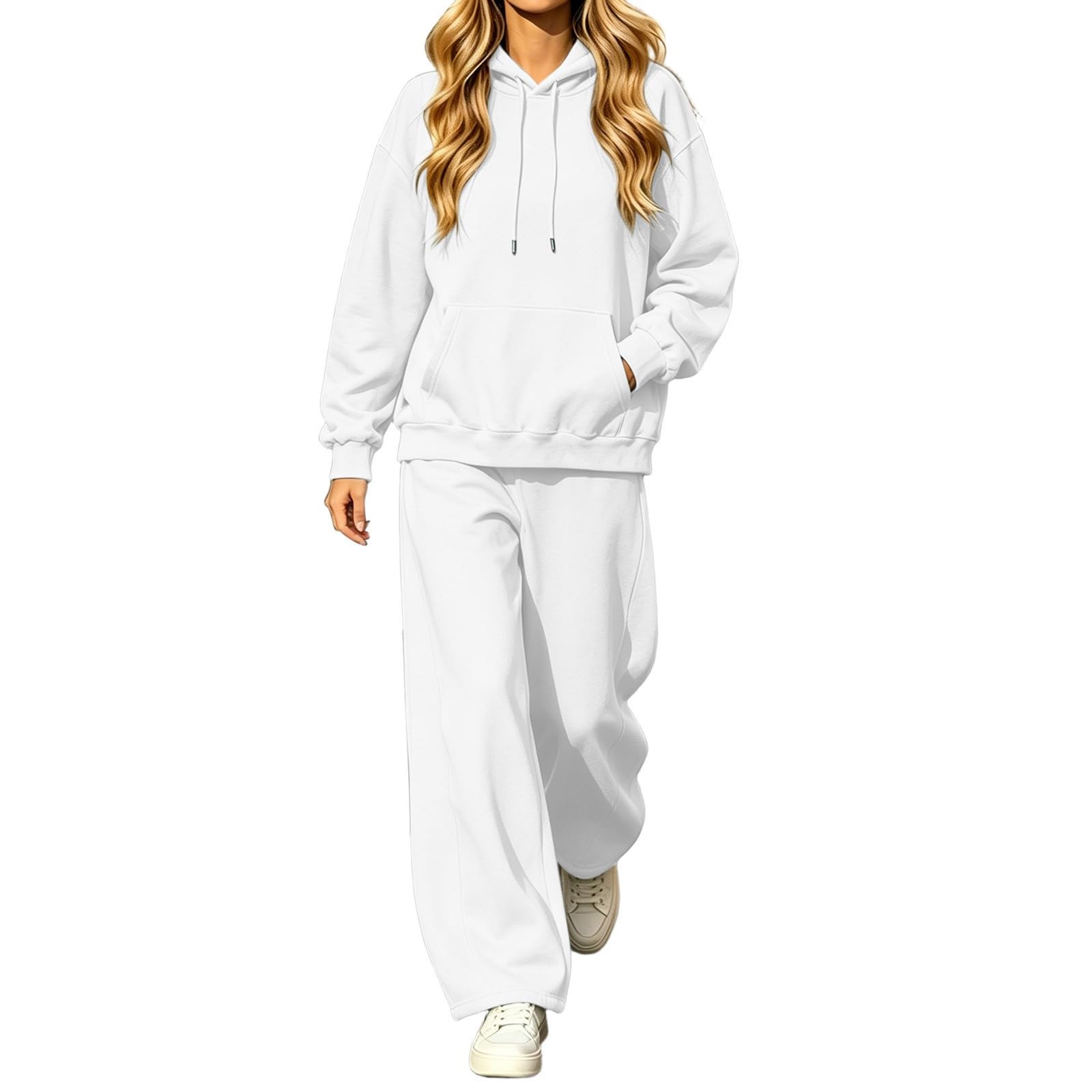 LUCKME Conjunto Deportivo Mujer,Chandal Mujer Completo Holgado Manga Larga