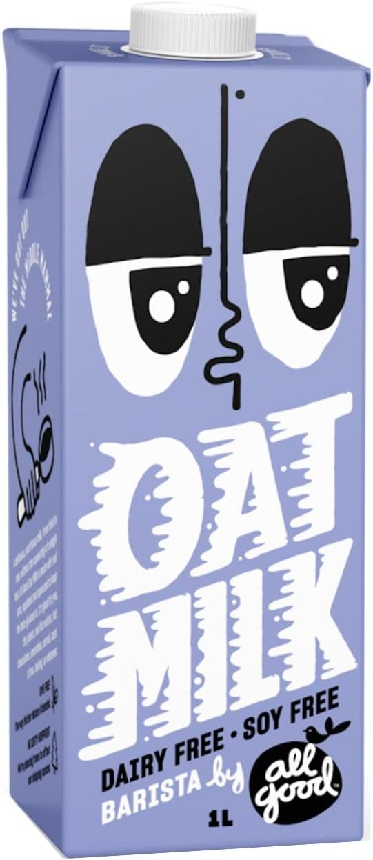 All Good Barista Vegan, GMO-Free, Sugar-Free Oat Milk (1L)