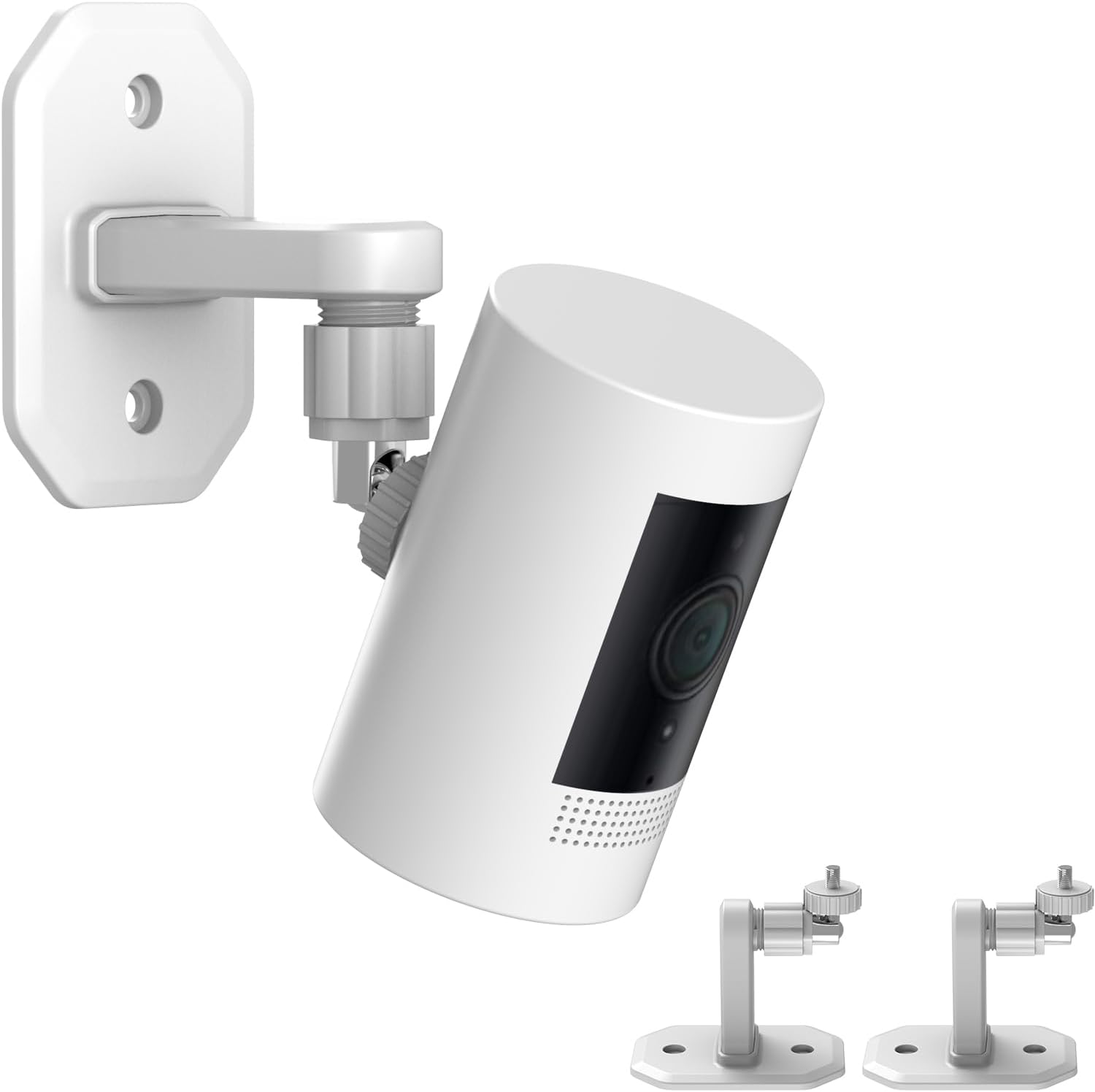 2 Pack Wall Mount Compatible with Stick Up Cam/Indoor Cam/Battery Cam, (1st Gen) Bracket 360 Degree Adjustable Mount,2 Ways Installation VHB Stick On or Screws