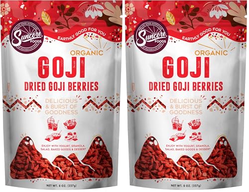 Suncore Foods Organic Goji Berries 2-Pack | Superfood | Gluten Free | Vegan image 4