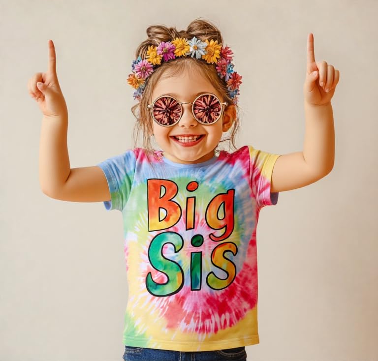 Big Sister Shirt Big Sister Announcement Big Sis Shirt for Toddler Girls Sibling Outfit Top4