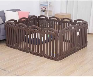Corral Para Perros, Corral De Plástico Para Cachorros Con Puerta Valla Portátil Para Mascotas Pequeñas De Interior Y Exterior Pies De Goma Antideslizantes Mantiene A Las Mascotas Seguras ( Color : mar