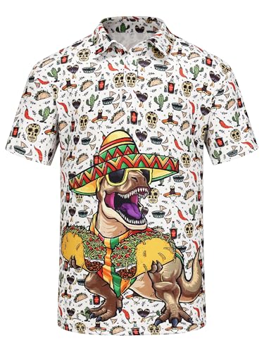 Mens Golf Polo Shirts Short Sleeve Funny Golf Shirts for Men Crazy Polo Shirts Fun Golf Polos2