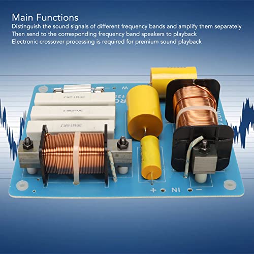2-Wege-Frequenzweiche, 800 W, Professioneller Frequenzteiler für Outdoor-Bühnenkonferenzlautsprecher, Premium-Sound, Hohe Leistung, Vielseitig Einsetzbar