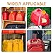 8PCS 5 Gallon Gas Can Cap, Plastic Universal Coarse Thread Gas Cap Replacement, High Compatibility Portable Durable Thickened Gas Tank Lid for Improved Sealing and Transportation