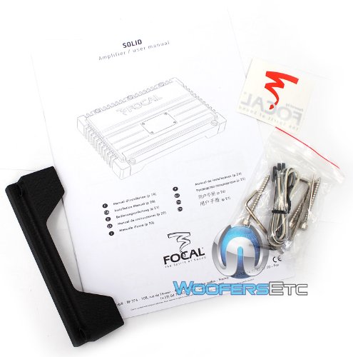 Pkg Focal Solid-1 + Solid-2 = 3-Channel 700 Watt Amplifier Package Black Car Audio Amps #TOP5