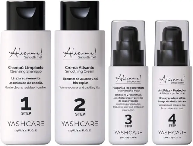 Kit Alisado Orgánico Vegano Profesional - Tratamiento Hidratante Anti-Frizz para Cabello