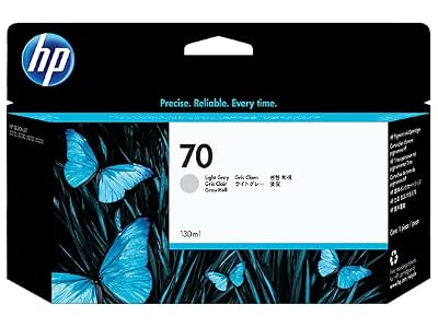 Light Gray HP 70 DesignJet Ink Cartridge, 130 ml (C9451A) by HP