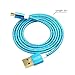 WEme Aluminum Micro USB Cable 1M / 3FT, HighSpeed Gold Plated Connector USB 2.0 A Male to Micro B Sync Charge and Data Transfer Cable for Samsung, Nexus, HTC, Motorola, Nokia, Blue