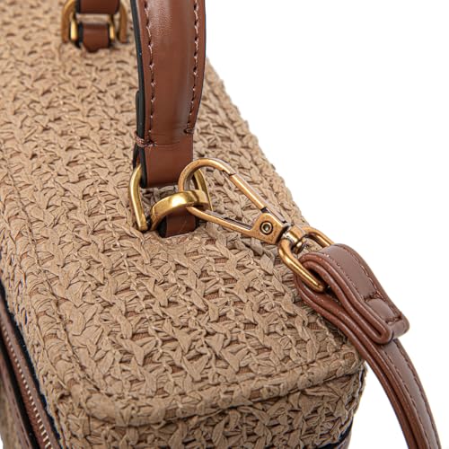 Classic Straw Satchel Crossbody Purse For Women, Chic Mini Box Purses and Handbags, Women Beach Bag And Top Handle Bags2