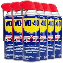 WD-40 Original Formula, Multi-Use Product with Smart Straw Sprays 2 Ways,12 OZ [6-Pack]