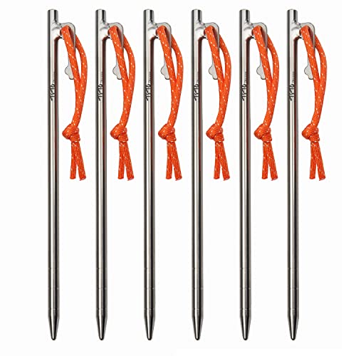 TiTo Titanium Tent Pegs Stakes Lightweight Snowfield...