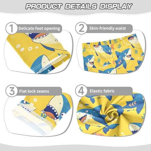 KLL Funny Seamless Shark Saffron Toddler Girls' Legging Casual High Waisted Athleisure Pants Exercise3